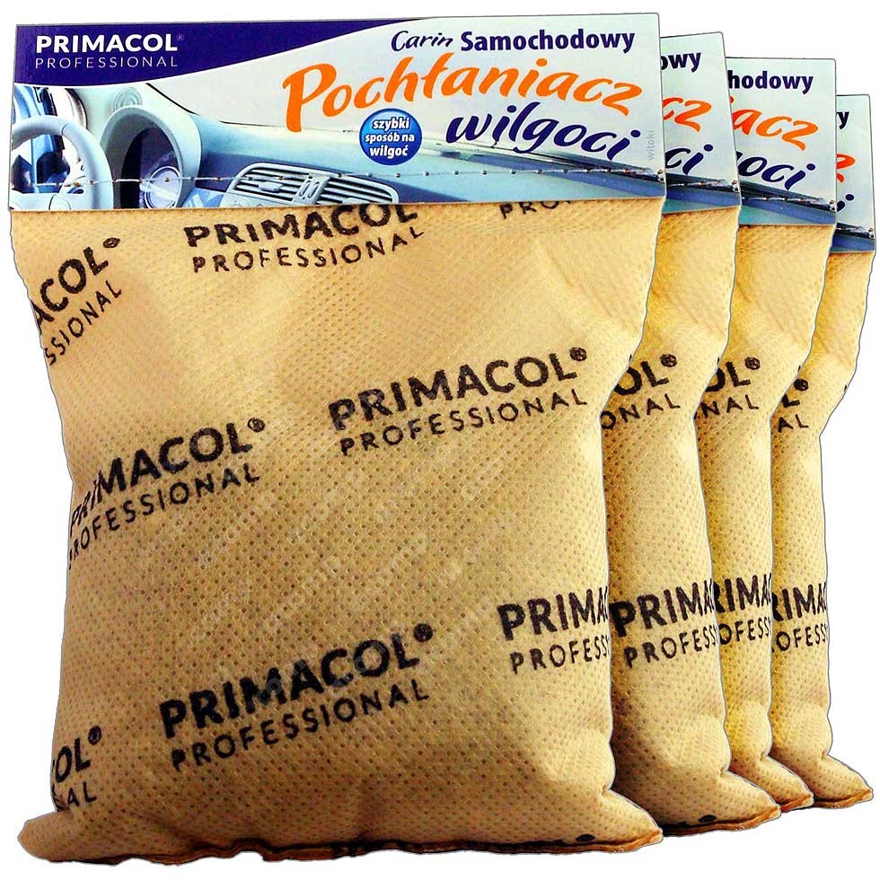 PRIMACOL CARIN pochłaniacz wilgoci do samochodu 4-pak