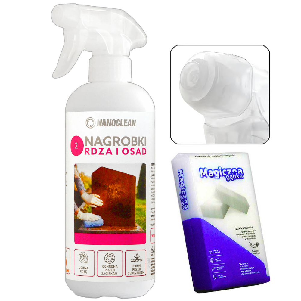Płyn do mycia grobów i pomników Nanoclean 500ml