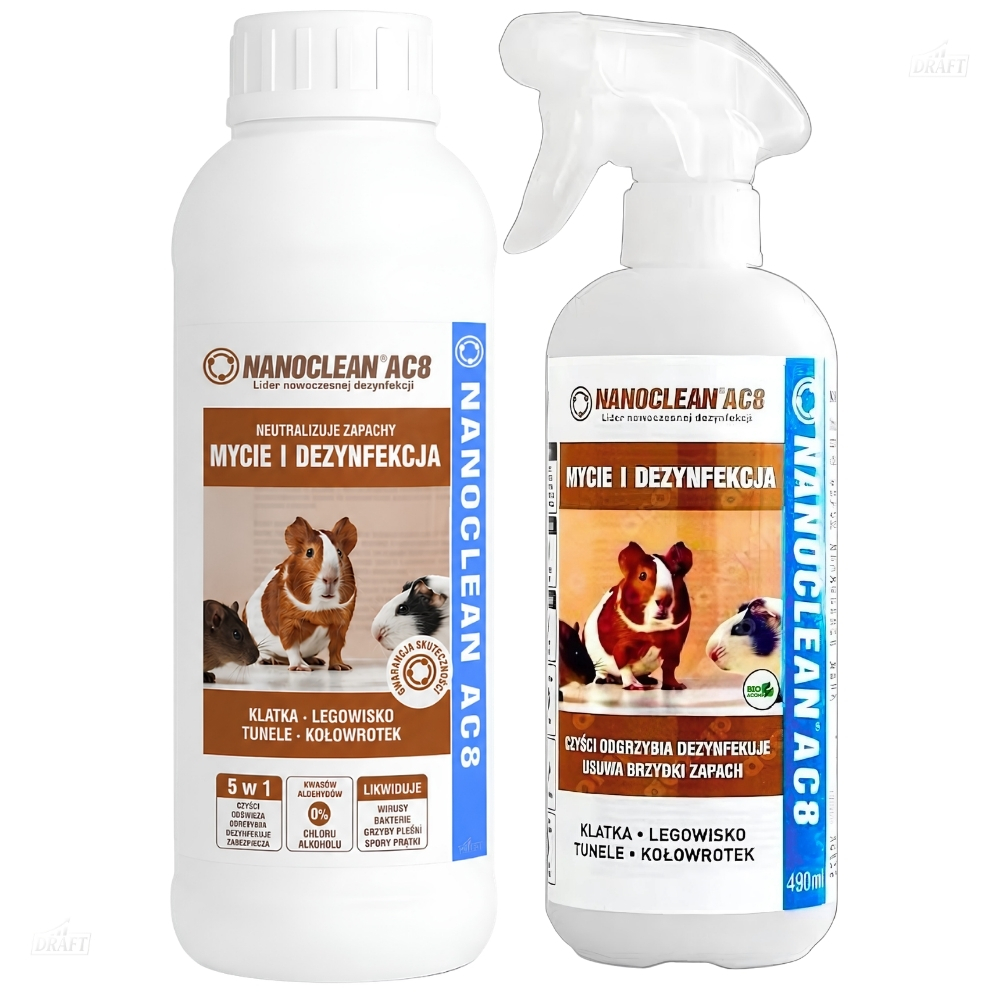 Neutralizator zapachów NANOCLEAN AC8 Home dla małych zwierząt czyści odkaża
