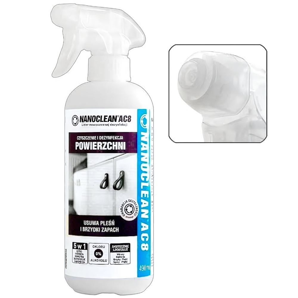 Płyn do dezynfekcji powierzchni Nanoclean 490ml