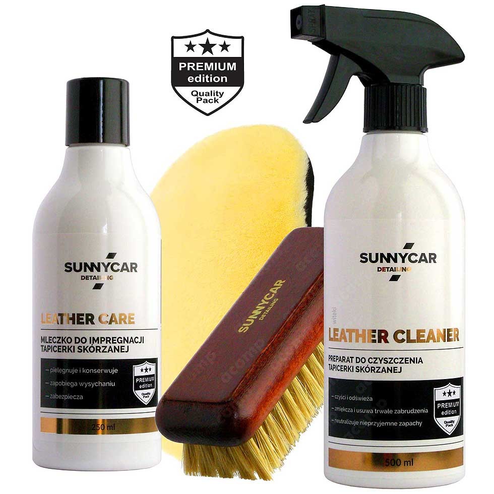 SUNNYCAR DETAILING zestaw do odnowy skór w aucie