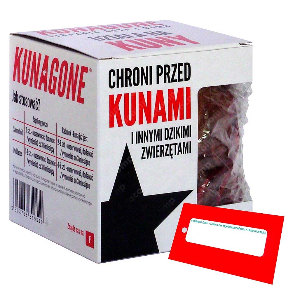 KUNAGONE do auta, odstraszacz kun i gryzoni