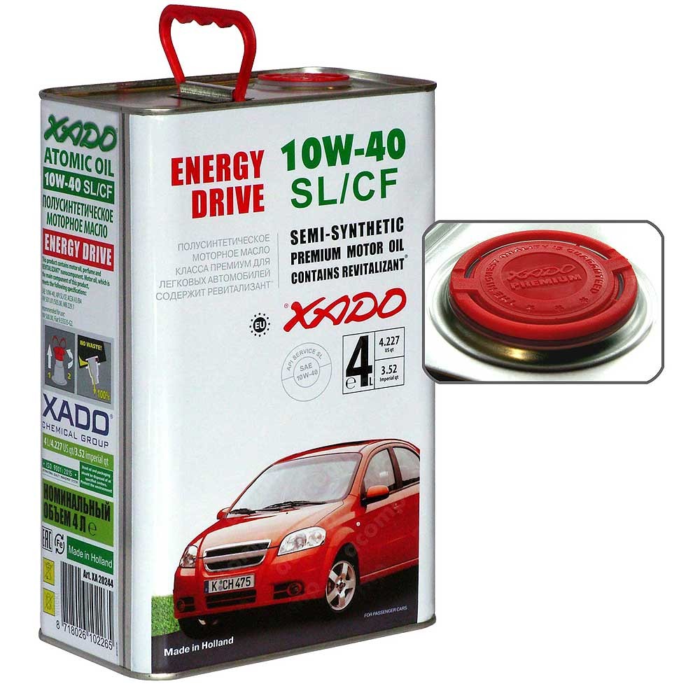XADO Atomic Oil 10w40 ENERGY DRIVE SL/CF A3/B3/B4