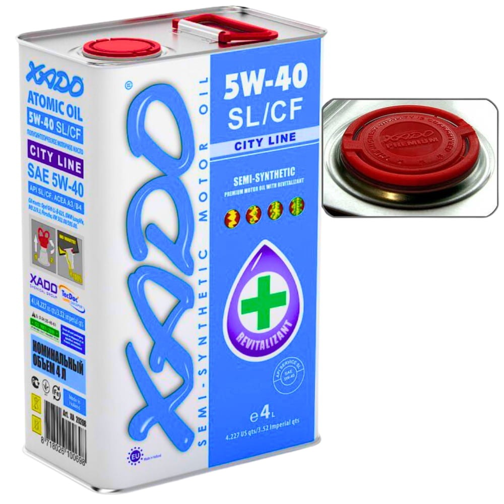 XADO Atomic Oil CITY LINE 5w40 SL/CF A3/B4 4L