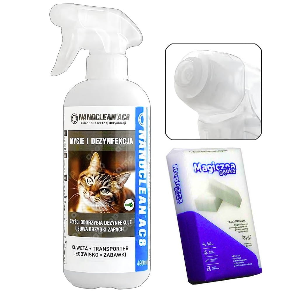 Płyn do czyszczenia kuwety kota Nanoclean 490ml