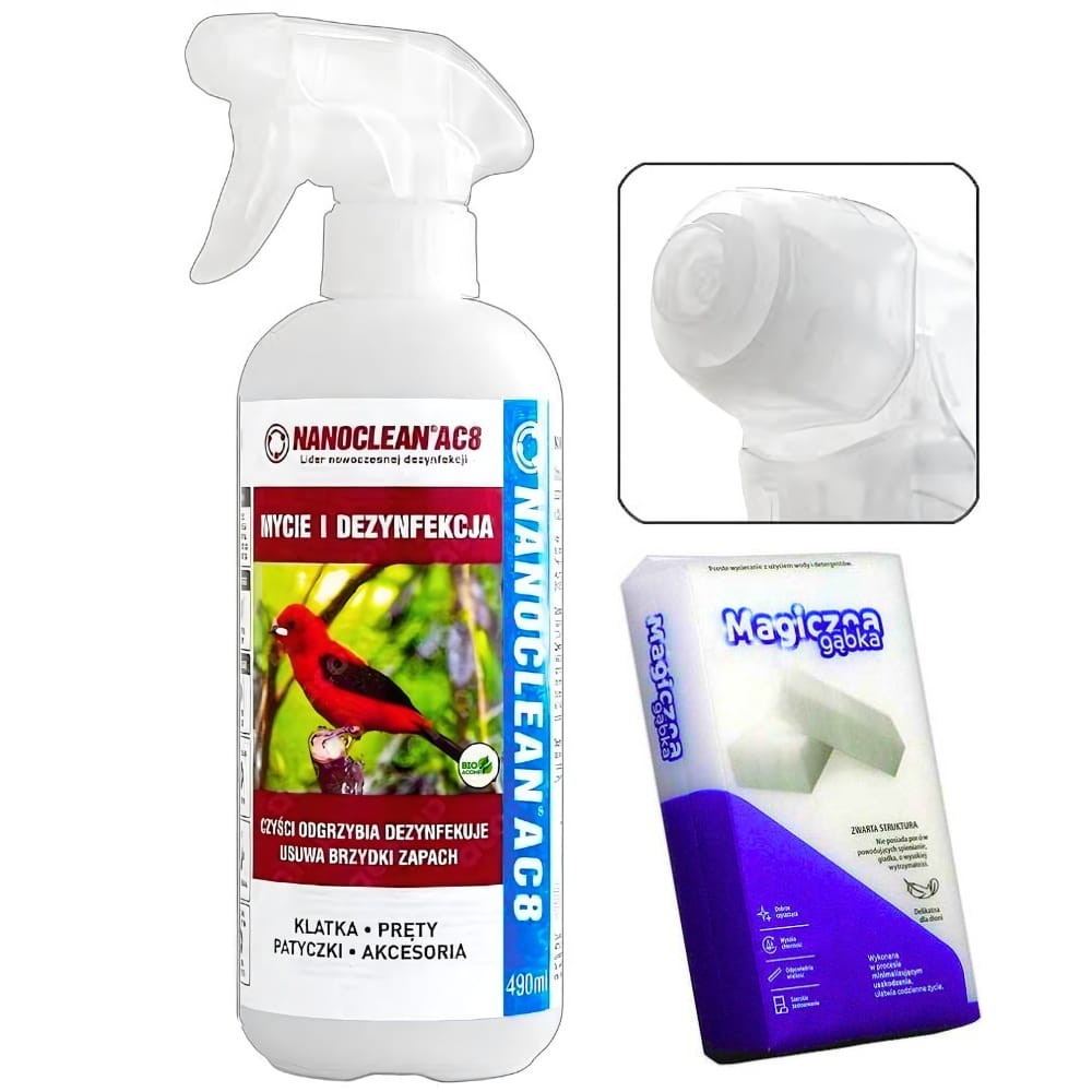 Środek na ptaszyńca i mikroorganizmy Nanoclean 490ml