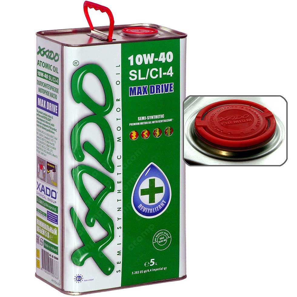 XADO Atomic Oil 10w40 MAX DRIVE SL/CI-4 A3/B4/E7 5L