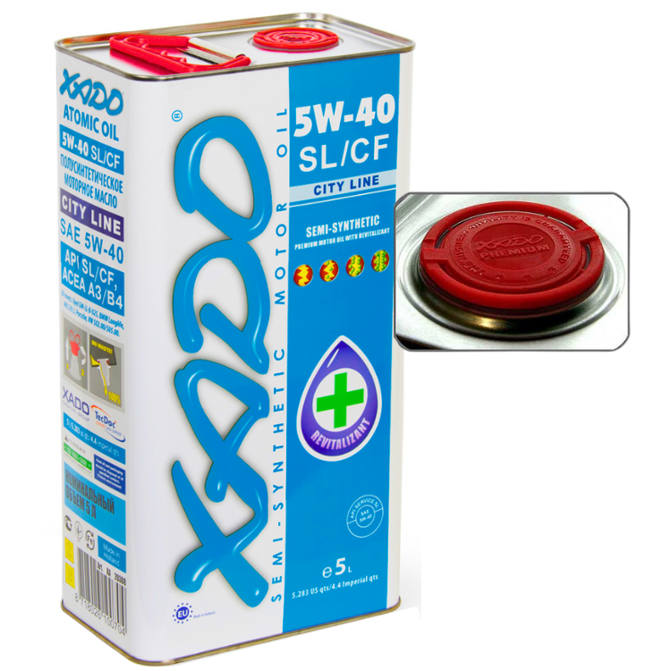 XADO Atomic Oil CITY LINE 5w40 SL/CF A3/B4 5L