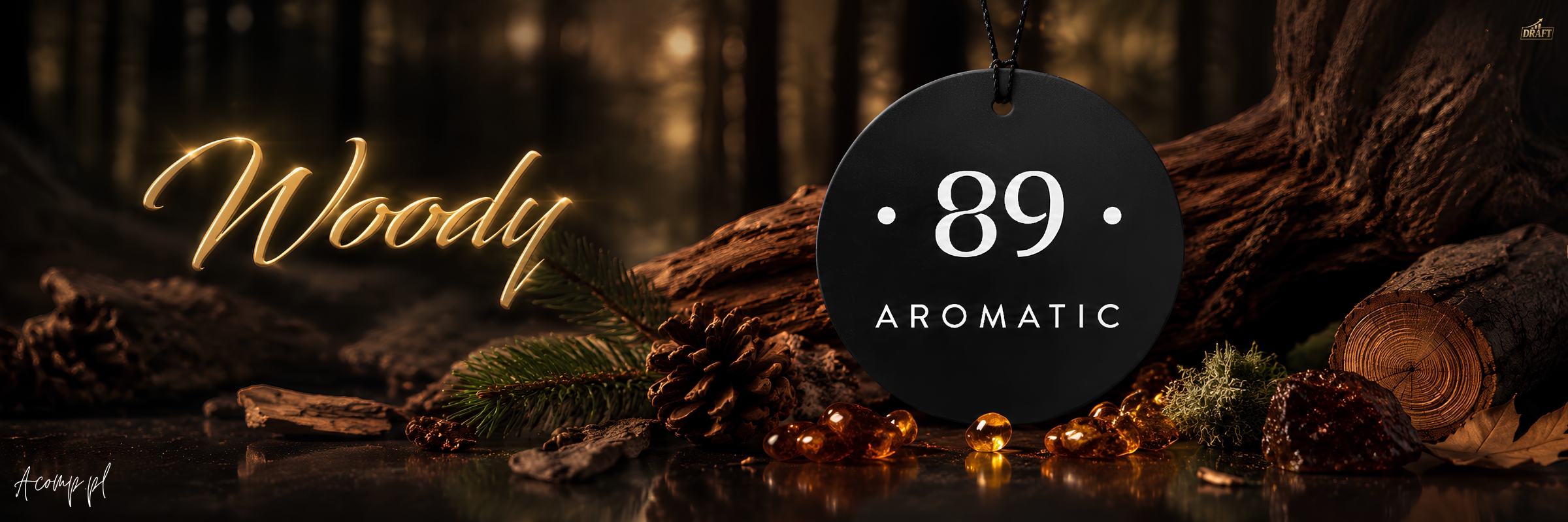 Aromatic 89 Woody – głębokie, drzewne zapachy do wnętrza auta.